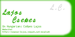 lajos csepes business card